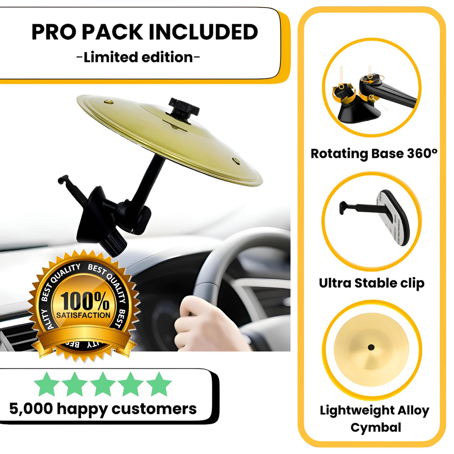 Mini Car Drum Cymbal