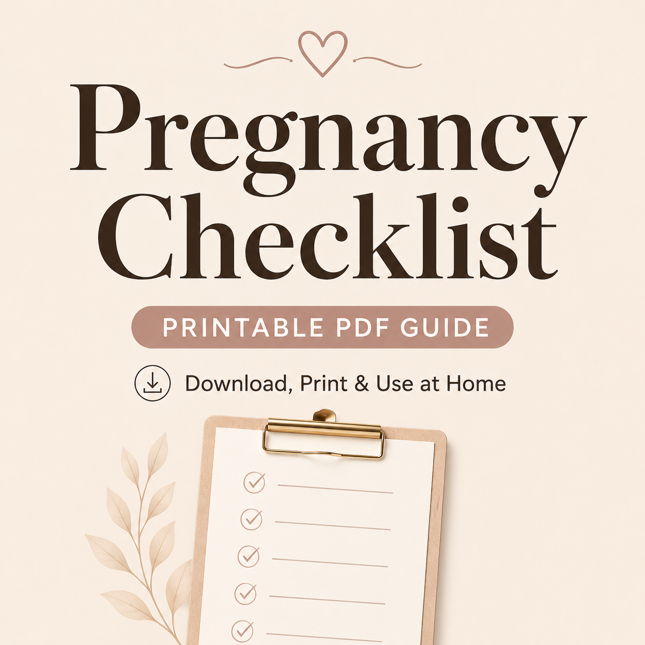 Pregnancy Checklist