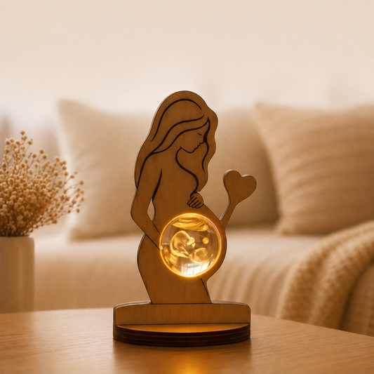 Custom Ultrasound Crystal Lamp